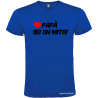 T-SHIRT PERSONALIZZATA PAPÀ SEI UN MITO COLORE BLU ROYAL