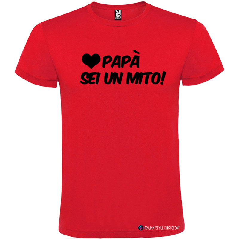T-shirt Personalizzata Papà Sei un Mito