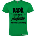 T-SHIRT UOMO PAPÀ SEI IL NOSTRO PREFERITO COLORE VERDE