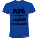 T-SHIRT UOMO PAPÀ SEI IL NOSTRO PREFERITO COLORE BLU ROYAL