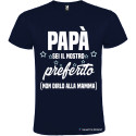 T-SHIRT UOMO PAPÀ SEI IL NOSTRO PREFERITO COLORE BLU NAVY