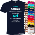 T-SHIRT PERSONALIZZATA PAPÀ SUPEREROE MANTELLO