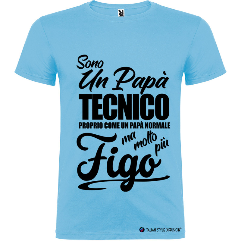 T-shirt Personalizzata Sono un Papà Tecnico Figo