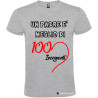T-SHIRT PERSONALIZZATA UN PADRE È MIGLIORE DI 100 INSEGNANTI COLORE GRIGIO