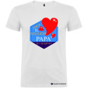 T-SHIRT SEI IL MIGLIOR PAPÀ DI SEMPRE STAMPA PERSONALIZZATA COLORE BIANCO