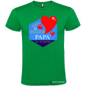 T-SHIRT SEI IL MIGLIOR PAPÀ DI SEMPRE STAMPA PERSONALIZZATA COLORE VERDE