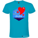 T-SHIRT SEI IL MIGLIOR PAPÀ DI SEMPRE STAMPA PERSONALIZZATA COLORE TURCHESE