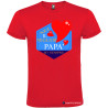 T-SHIRT SEI IL MIGLIOR PAPÀ DI SEMPRE STAMPA PERSONALIZZATA COLORE ROSSO