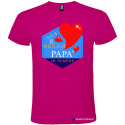 T-SHIRT SEI IL MIGLIOR PAPÀ DI SEMPRE STAMPA PERSONALIZZATA COLORE ROSA FUCSIA