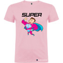 T-SHIRT SUPERMAN DAD UOMO STAMPA PERSONALIZZATA COLORE ROSA
