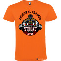 T-shirt personalizzata personal trainer Italian Style Diffusion ® colore arancio