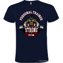 T-shirt personalizzata personal trainer Italian Style Diffusion ® colore blu navy