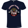 T-shirt personalizzata personal trainer Italian Style Diffusion ® colore blu navy