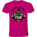 T-shirt personalizzata personal trainer Italian Style Diffusion ® colore rosa fucsia