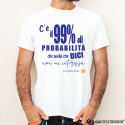 MAGLIETTA PERSONALIZZATA UOMO 99% PROBABILE