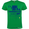 MAGLIETTA PERSONALIZZATA UOMO 99% PROBABILE COLORE VERDE
