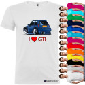 T-SHIRT PERSONALIZZATA AUTO RENAULT 5 GTI LOVE