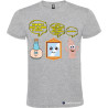 T-shirt personalizzata specchio e 7 anni di sfiga colore grigio