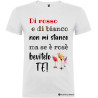 T-shirt personalizzata me se è rosè bevilo tè Italian Style Diffusion® colore bianco