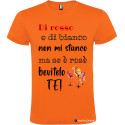 T-shirt personalizzata me se è rosè bevilo tè Italian Style Diffusion® colore arancio