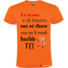 T-shirt personalizzata me se è rosè bevilo tè Italian Style Diffusion® colore arancio