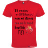 T-shirt personalizzata me se è rosè bevilo tè Italian Style Diffusion® colore rosso