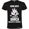 T-SHIRT NATO PER ANDARE IN BARCA COSTRETTO A LAVORARE COLORE NERO