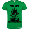 T-SHIRT NATO PER ANDARE IN BARCA COSTRETTO A LAVORARE COLORE VERDE