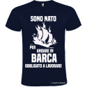 T-SHIRT NATO PER ANDARE IN BARCA COSTRETTO A LAVORARE COLORE BLU NAVY