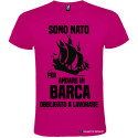 T-SHIRT NATO PER ANDARE IN BARCA COSTRETTO A LAVORARE COLORE ROSA FUCSIA