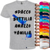 T-SHIRT PERSONALIZZATA SPACCO BOTTIGLIA AMMAZZO FAMIGLIA