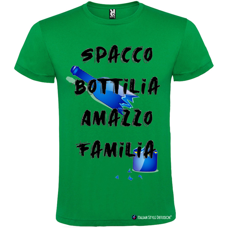 T-shirt Personalizzata Spacco Bottiglia Ammazzo Famiglia