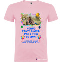 T-shirt personalizzata tanti auguri nonno Italian Style Diffusion® colore rosa