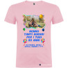T-shirt personalizzata tanti auguri nonno Italian Style Diffusion® colore rosa