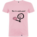 T-SHIRT PERSONALIZZATA TIENI TI È CADUTO IL CERVELLO COLORE ROSA