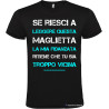 T-shirt personalizzata la mia fidanzata Italian Style Diffusion® colore nero