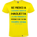 T-shirt personalizzata la mia fidanzata Italian Style Diffusion® colore giallo