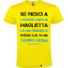 T-shirt personalizzata la mia fidanzata Italian Style Diffusion® colore giallo