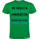 T-shirt personalizzata la mia fidanzata Italian Style Diffusion® colore verde