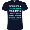 T-shirt personalizzata la mia fidanzata Italian Style Diffusion® colore blu navy