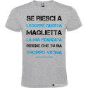T-shirt personalizzata la mia fidanzata Italian Style Diffusion® colore grigio