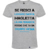 T-shirt personalizzata la mia fidanzata Italian Style Diffusion® colore grigio