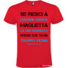 T-shirt personalizzata la mia fidanzata Italian Style Diffusion® colore rosso