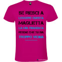 T-shirt personalizzata la mia fidanzata Italian Style Diffusion® colore rosa fucsia
