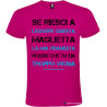 T-shirt personalizzata la mia fidanzata Italian Style Diffusion® colore rosa fucsia