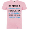 T-shirt personalizzata la mia fidanzata Italian Style Diffusion® colore rosa