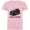 T-SHIRT PERSONALIZZATA CON AUTO HEAVY MOTOR MACHINE COLORE ROSA