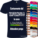 T-SHIRT PERSONALIZZATA UOMO CARICAMENTO VAFFANCULO IN CORSO