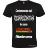 T-SHIRT PERSONALIZZATA UOMO CARICAMENTO VAFFANCULO IN CORSO NERO