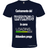 T-SHIRT PERSONALIZZATA UOMO CARICAMENTO VAFFANCULO IN CORSO BLU NAVY